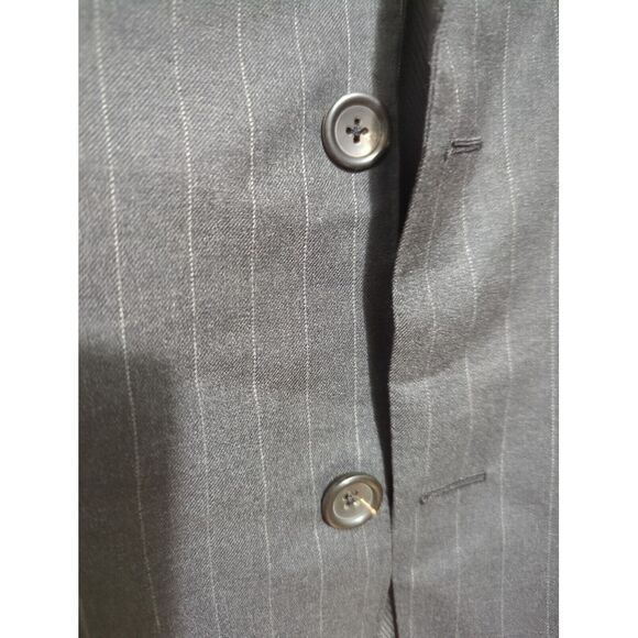 Whitcomb‎ & Shaftesbury Mens Bespoke Sport Coat Two Button Dark Gray Size 40R - Picture 3 of 10